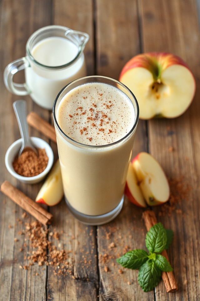 apple cinnamon protein smoothie