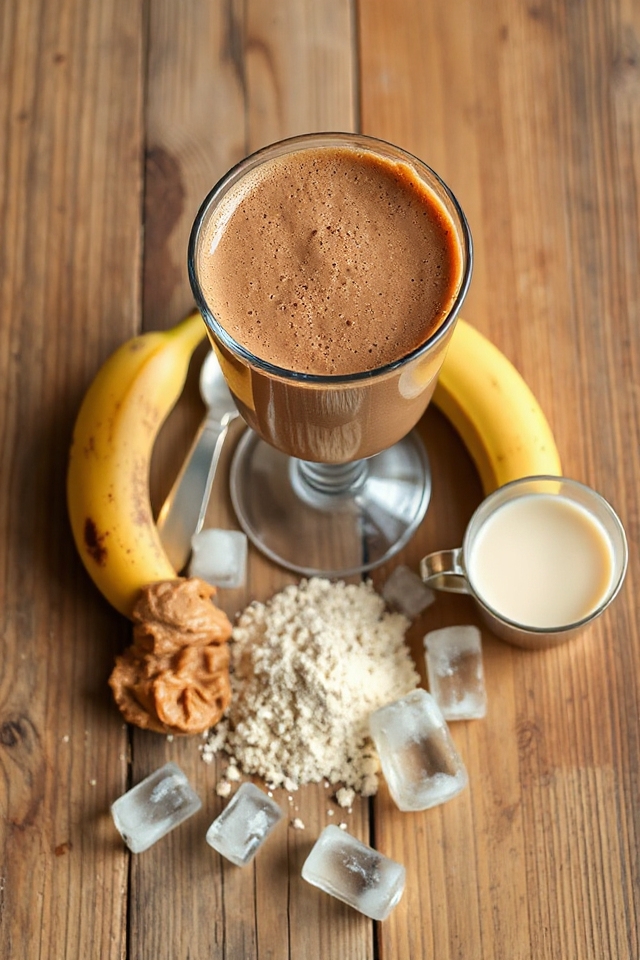 banana peanut butter shake