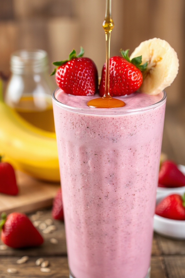 berry banana protein shake