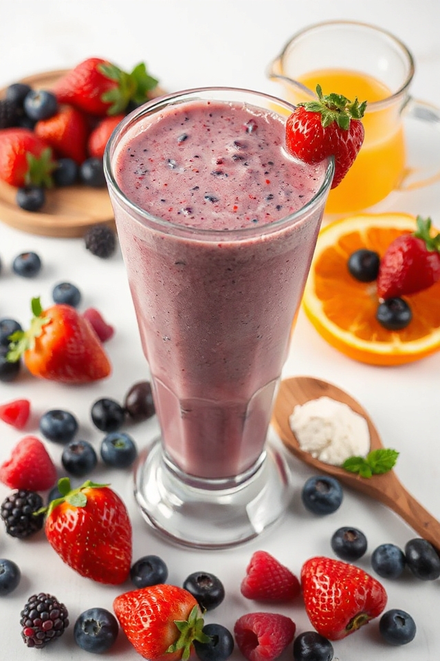 berry protein smoothie recipe
