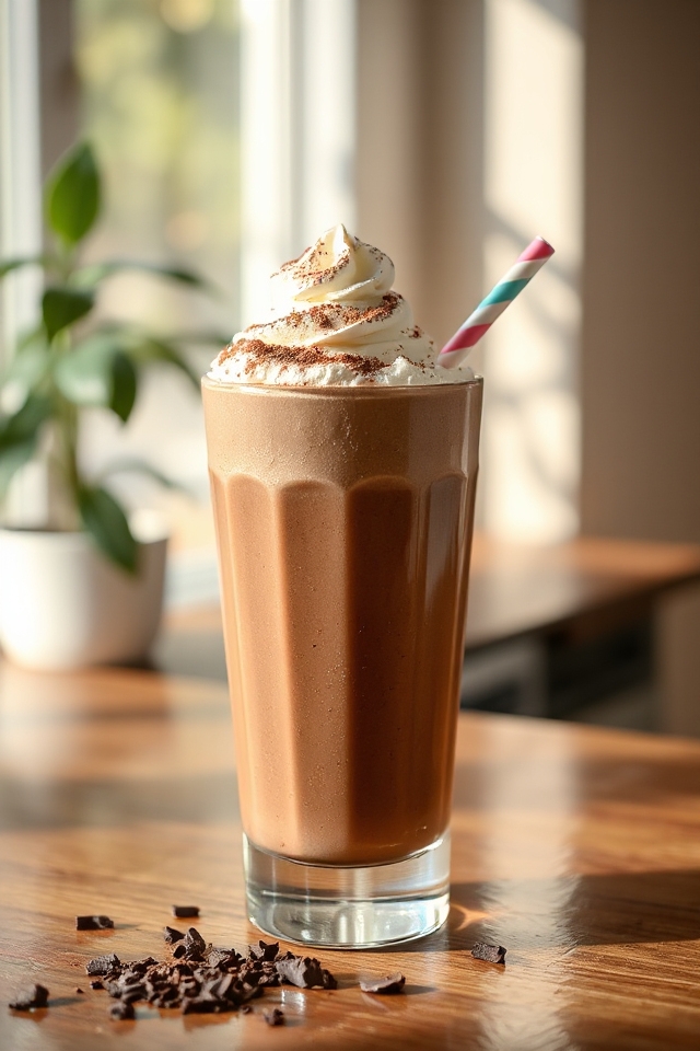 blend creamy mocha smoothie