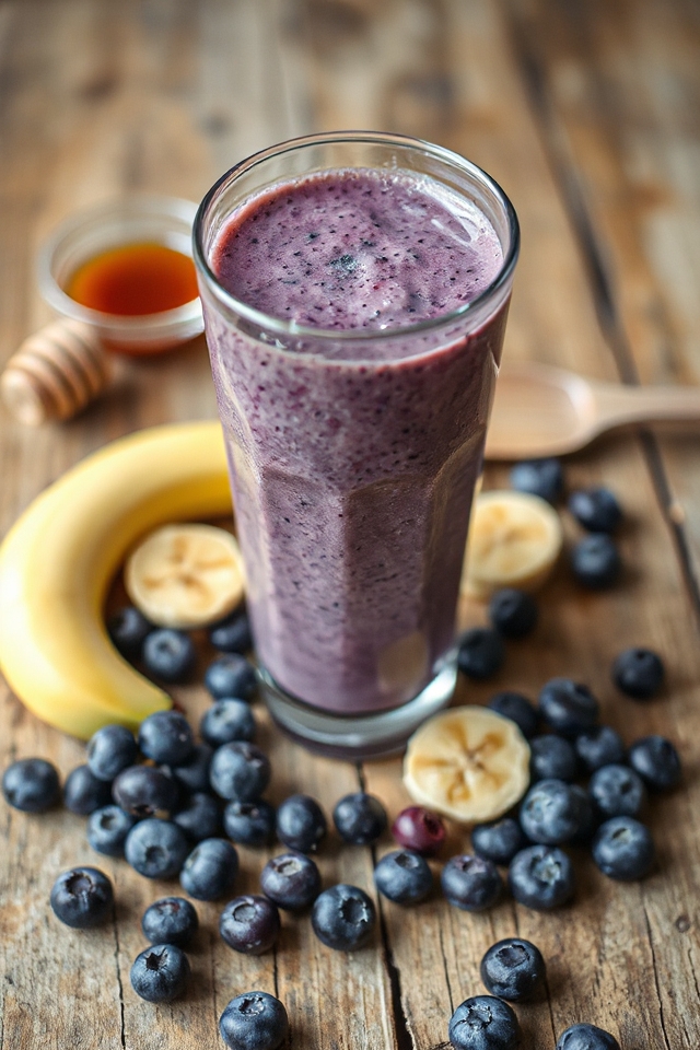 blueberry banana protein smoothie