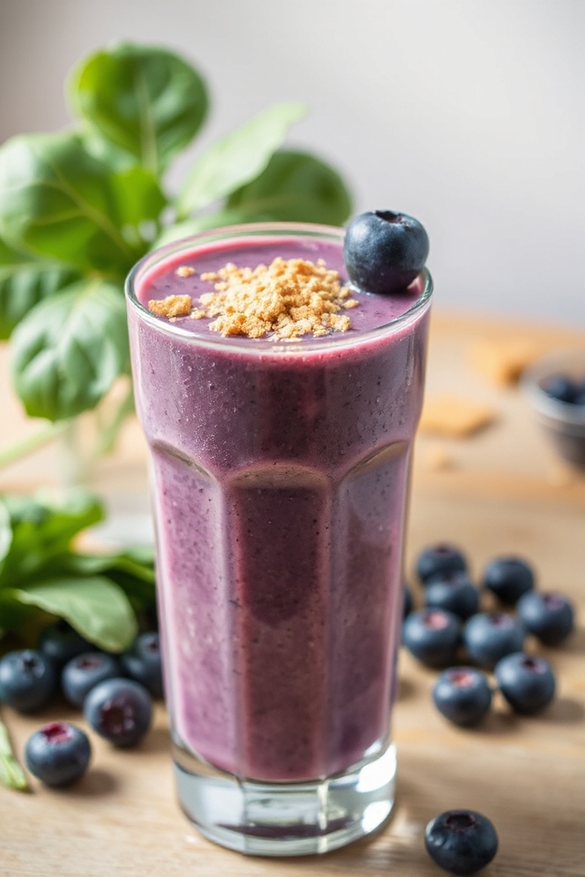 blueberry vanilla protein smoothie