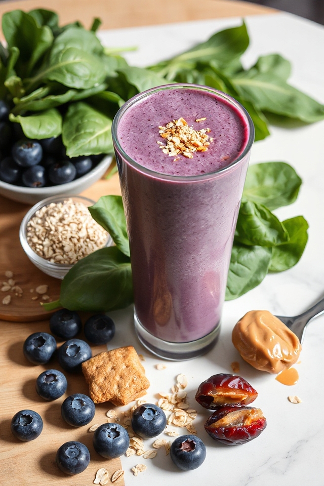 blueberry vanilla protein smoothie