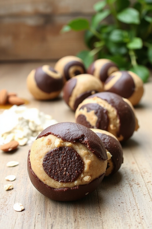 brownie cookie dough protein balls