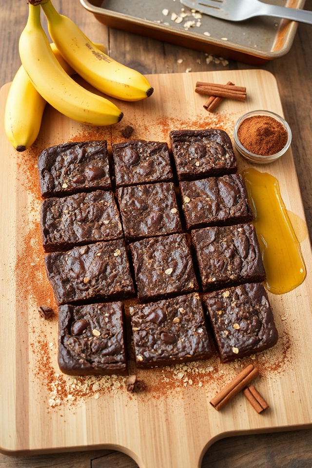 chocolate banana protein bars recipe