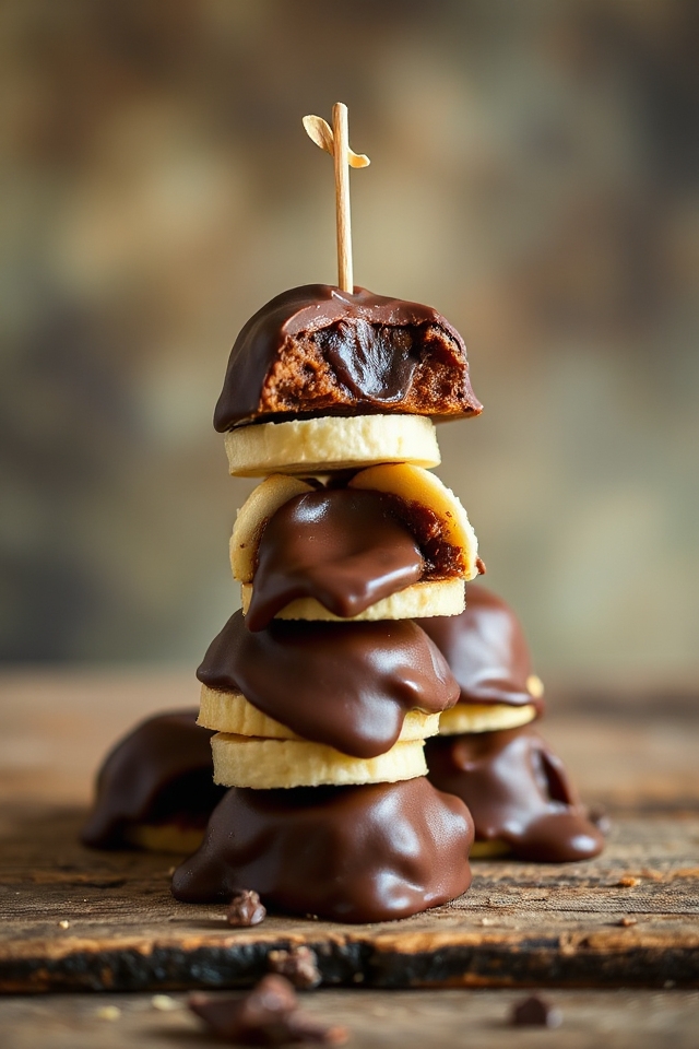 chocolate banana protein bites