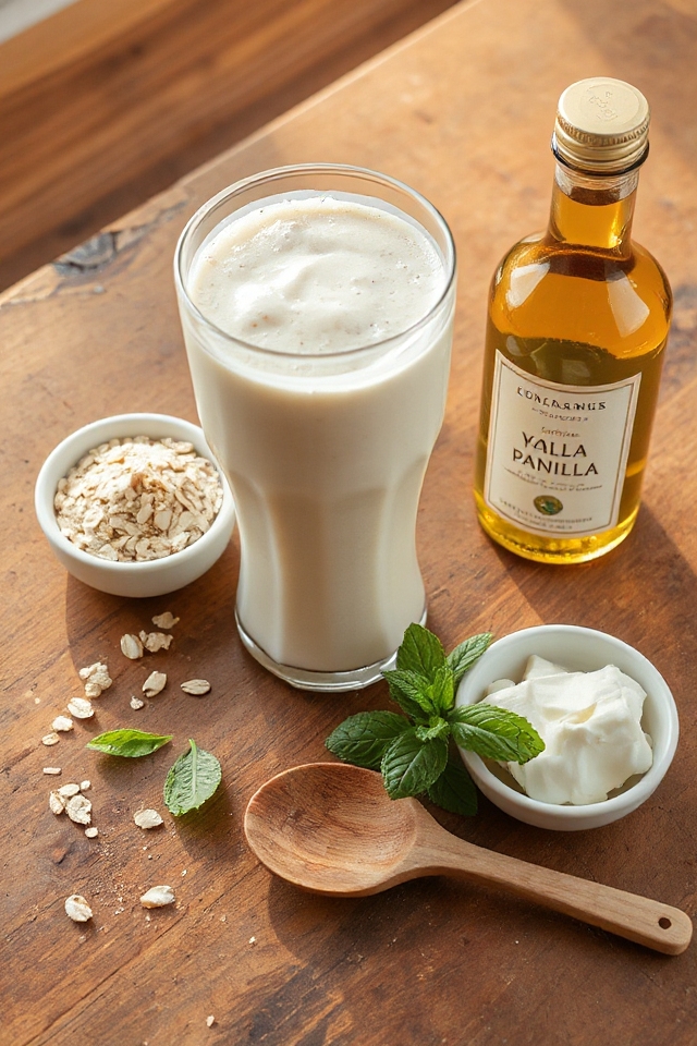 creamy vanilla protein smoothie