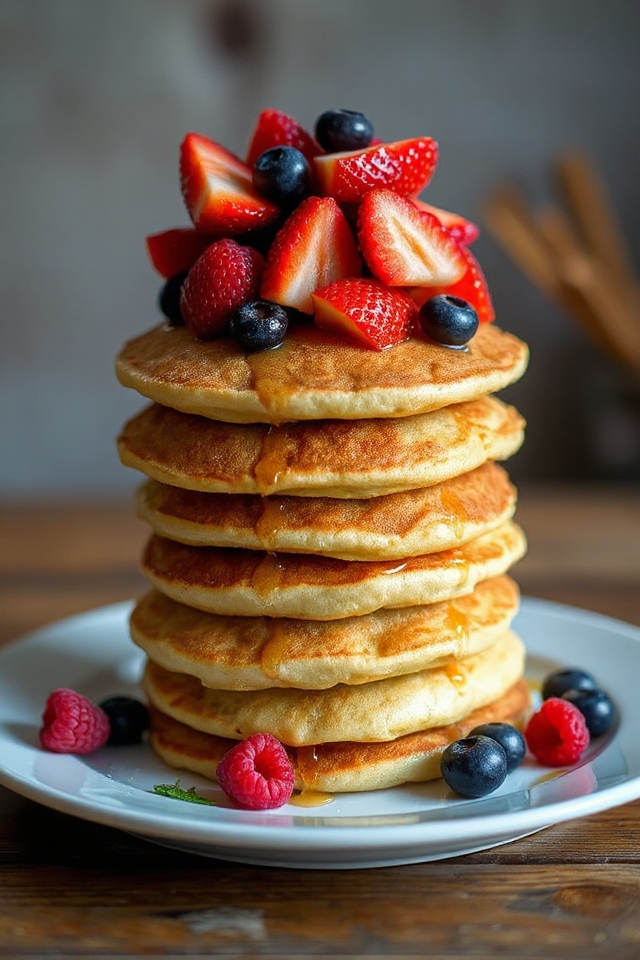 delicious banana protein pancakes