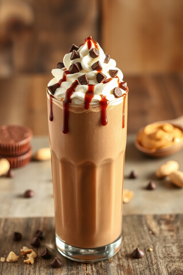 delicious peanut butter shake