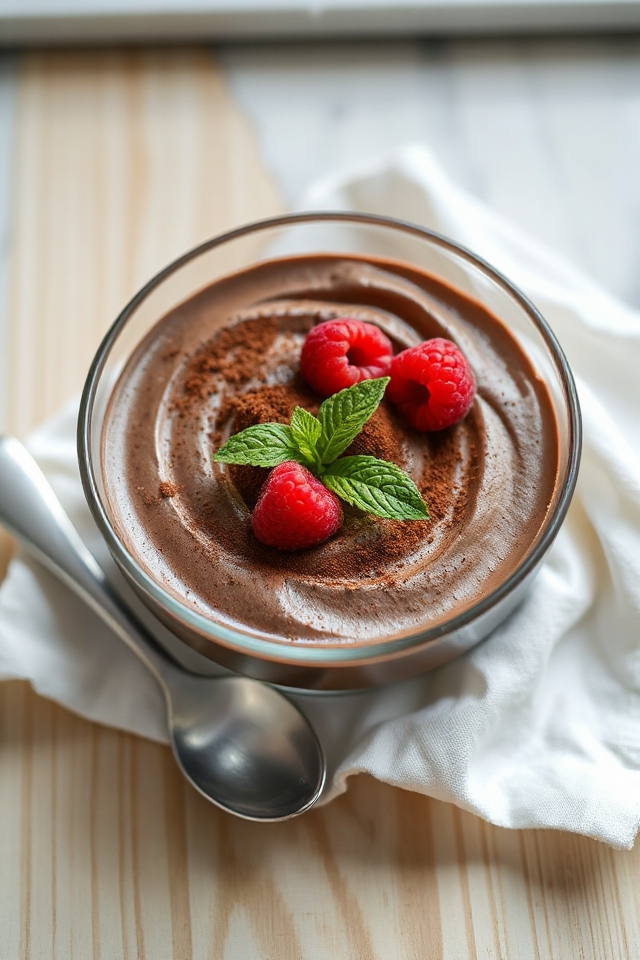 delicious protein chocolate mousse