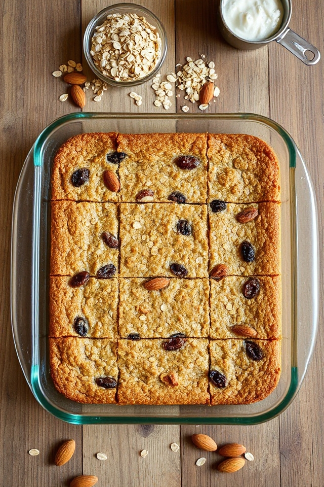 healthy oatmeal protein bars