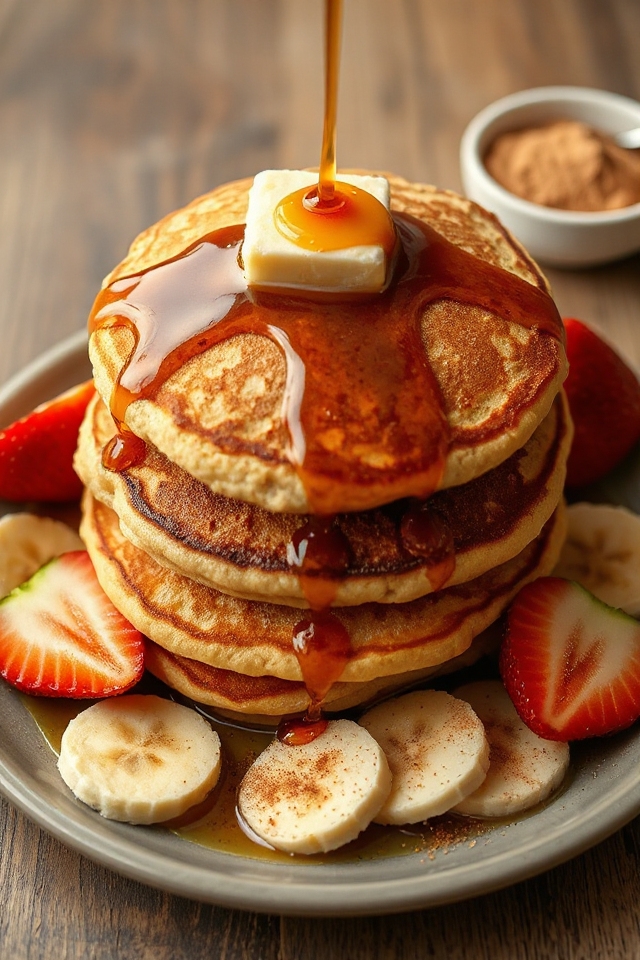 healthy oatmeal protein pancakes