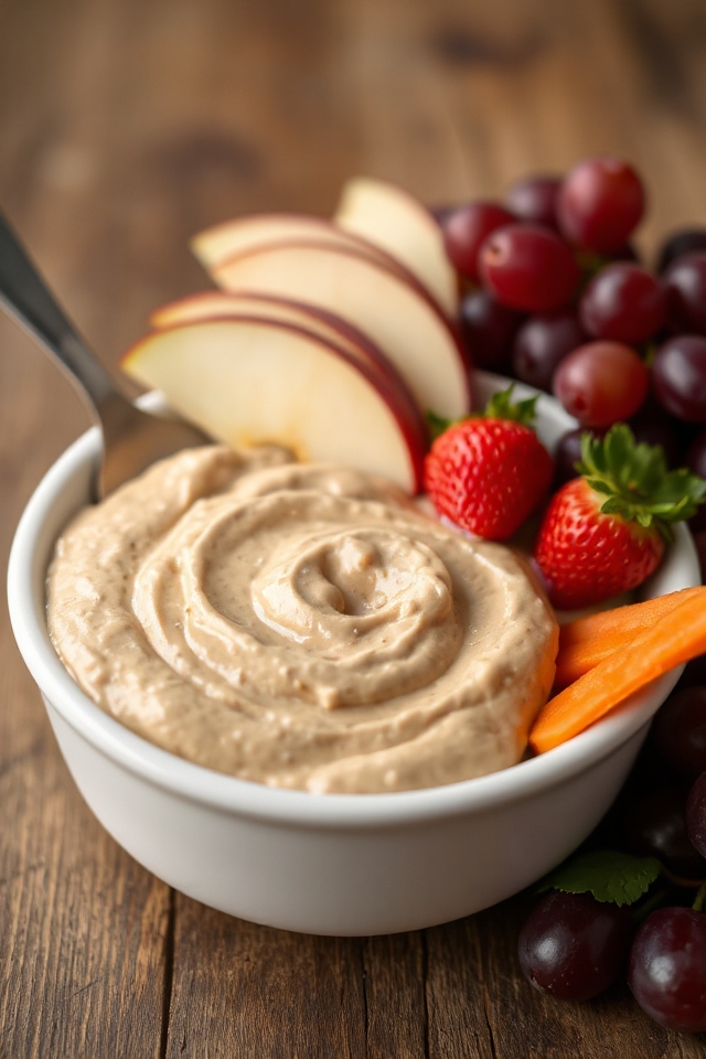 healthy protein fruit dip