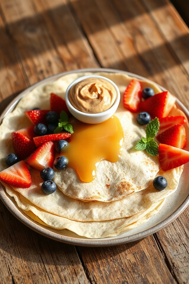 healthy protein packed crepes