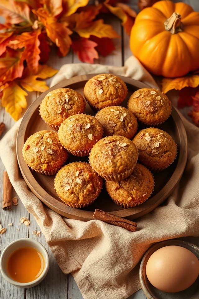healthy pumpkin protein muffins
