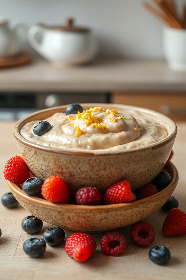 high protein brown rice pudding