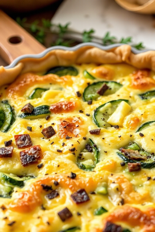 high protein crustless quiche