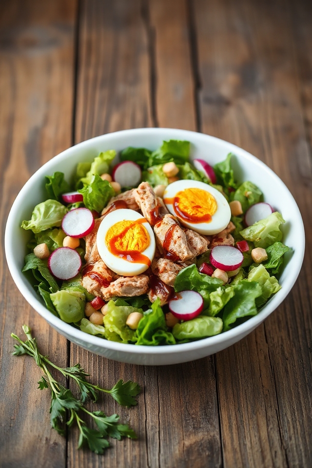 high protein salad preparation