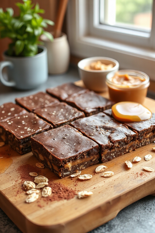 homemade chocolate peanut butter bars