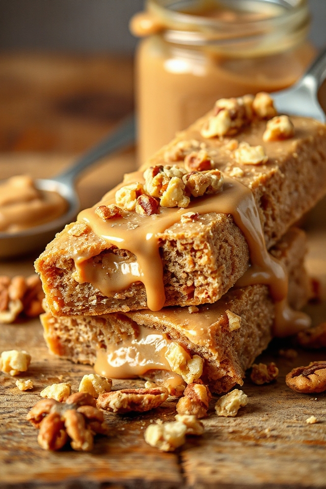 homemade peanut butter protein bars