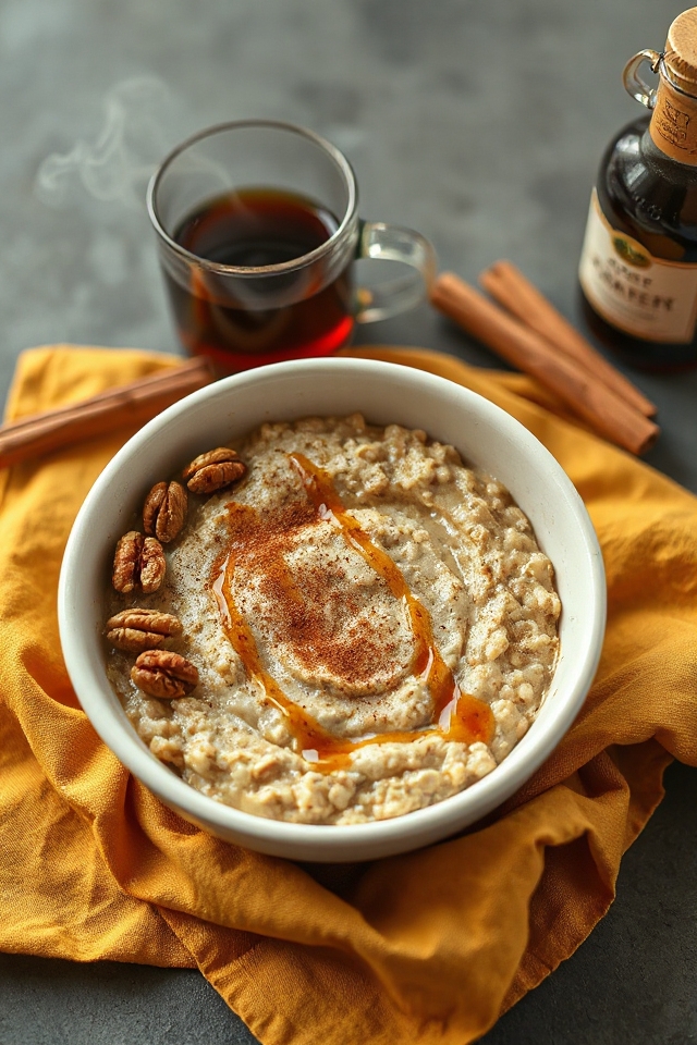 maple cinnamon protein oatmeal
