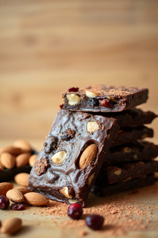 no bake chocolate protein bars