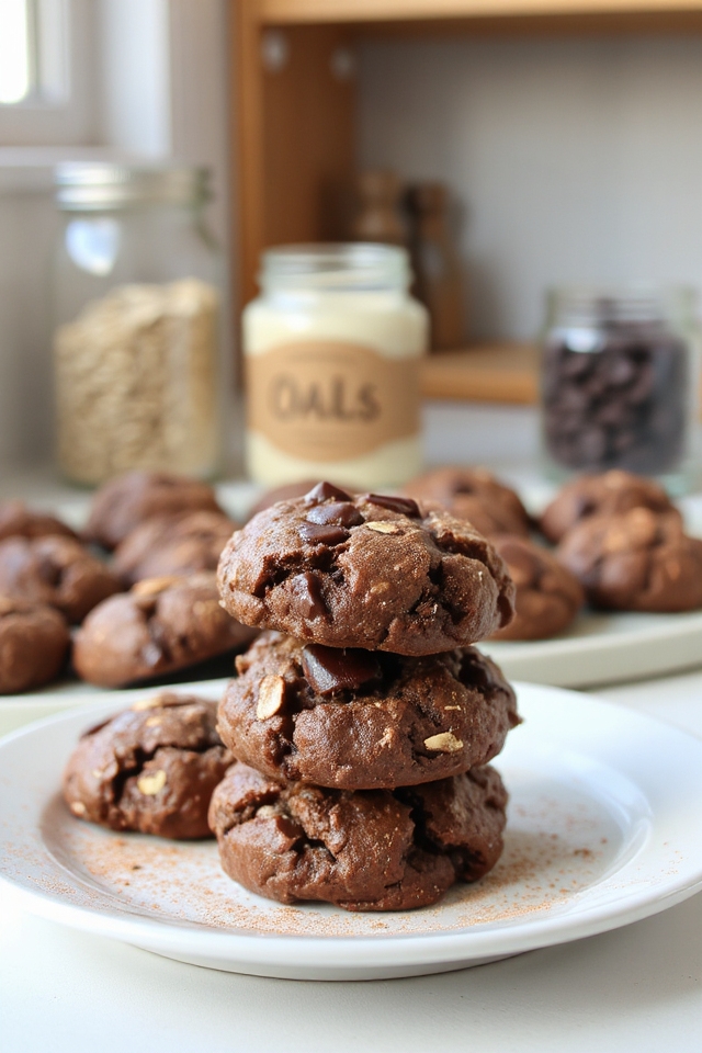 no bake chocolate protein cookies