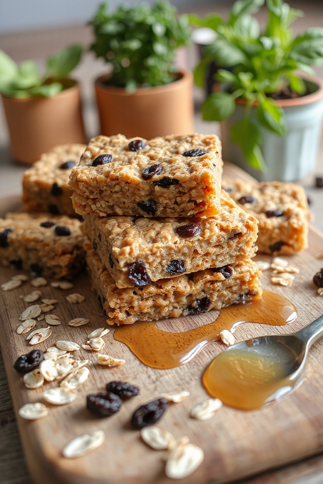 peanut butter oatmeal protein bars
