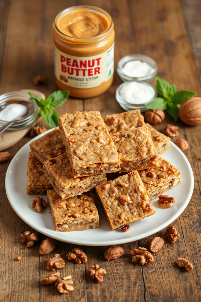 peanut butter protein bars