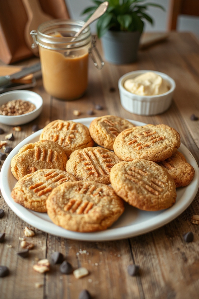peanut butter protein cookies
