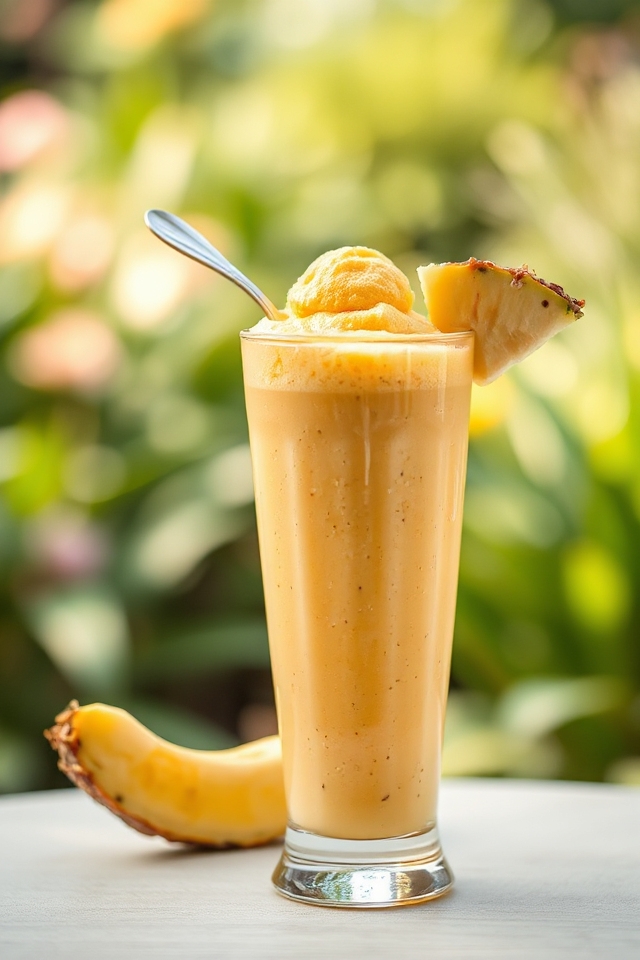 pineapple banana protein smoothie