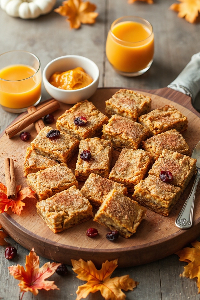 pumpkin protein bars recipe