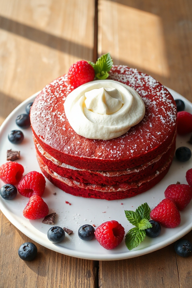 red velvet protein cake