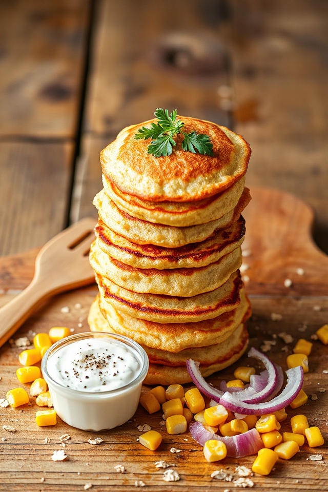 savoury protein pancakes recipe