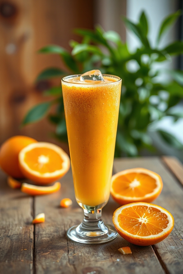 sparkling orange protein smoothie