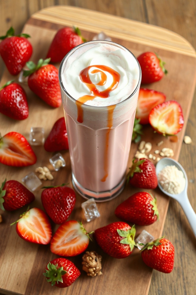 strawberry protein shake recipe