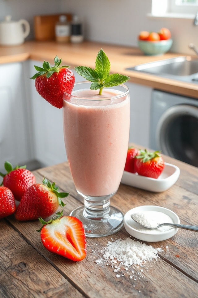 strawberry protein shake recipe