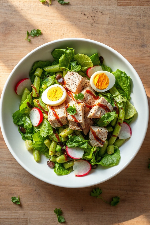 tuna and flageolet salad